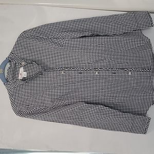 Button down gingham top